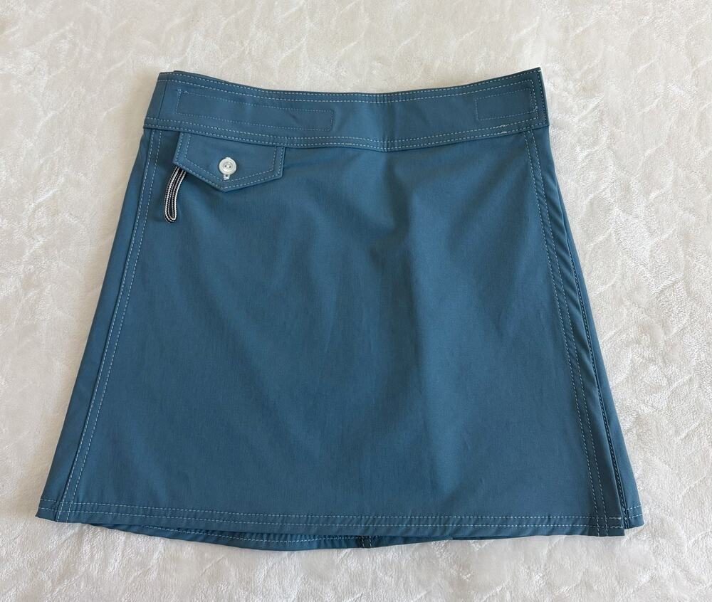 NWOT Birdwell Beach Britches Women Size S Wrap Skirt Blue Swim Resort Cover Up